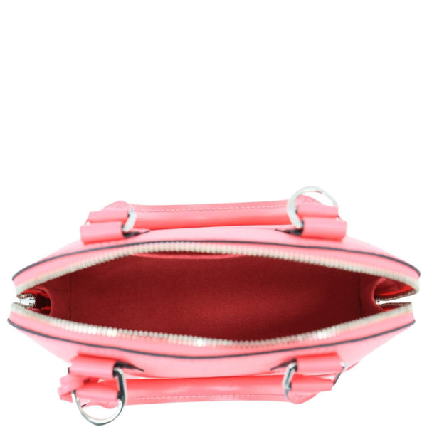 LOUIS VUITTON Alma BB Epi Leather Satchel Crossbody Bag Pink