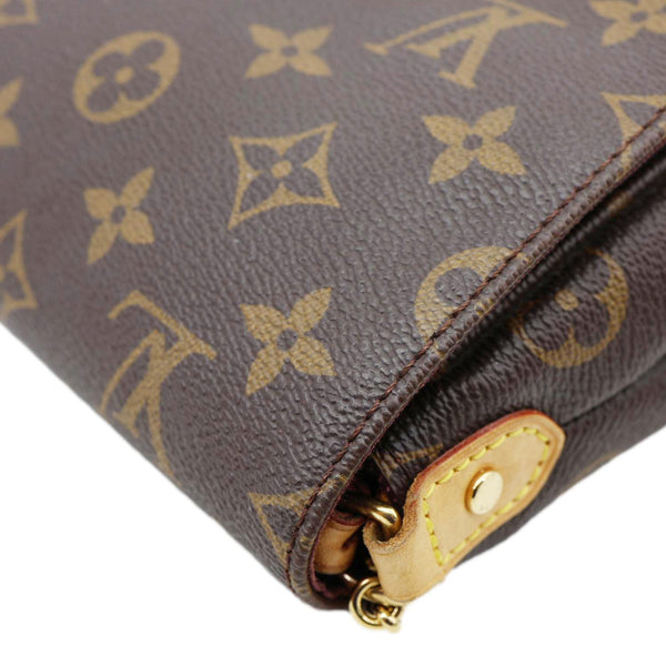 LOUIS VUITTON Favorite MM Monogram Canvas Shoulder Bag Brown