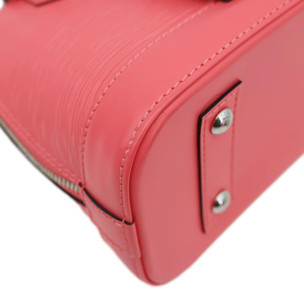 LOUIS VUITTON Alma BB Epi Leather Satchel Crossbody Bag Pink