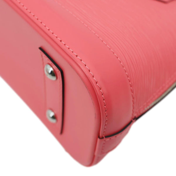 LOUIS VUITTON Alma BB Epi Leather Satchel Crossbody Bag Pink