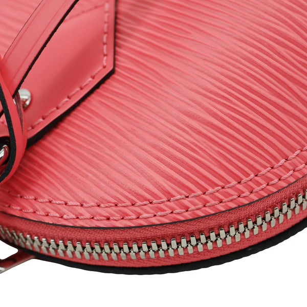 LOUIS VUITTON Alma BB Epi Leather Satchel Crossbody Bag Pink
