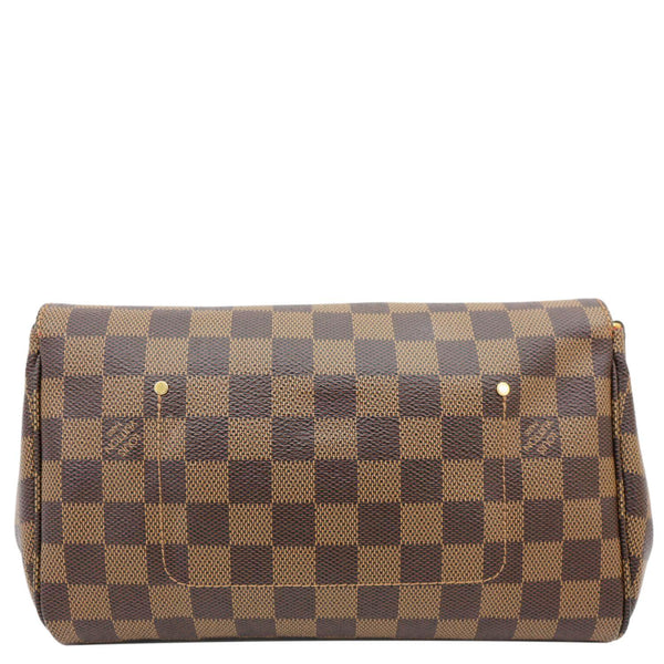 LOUIS VUITTON Favorite MM Damier Ebene Chain Shoulder Bag Brown