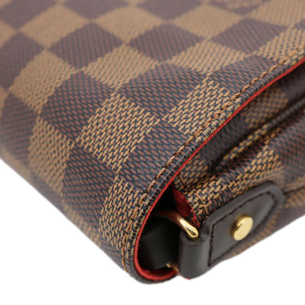 LOUIS VUITTON Favorite MM Damier Ebene Chain Shoulder Bag Brown