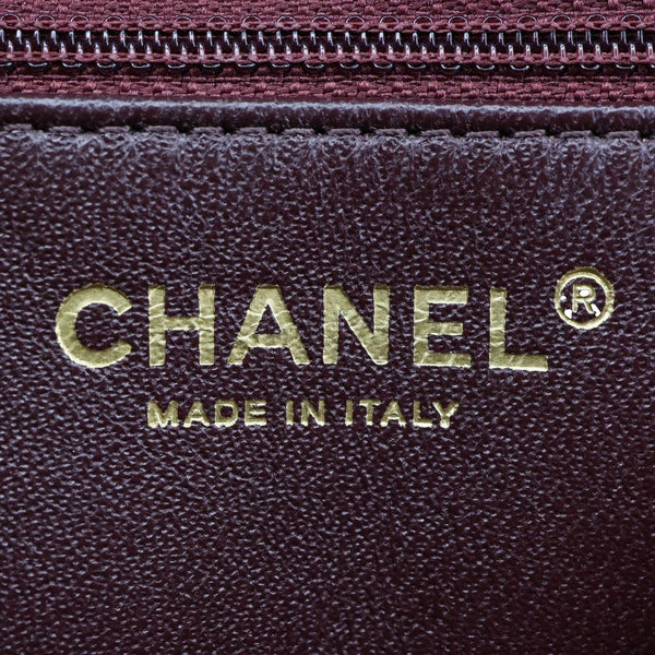 CHANEL Bi-Color Flap Quilted Lambskin Leather Crossbody Bag Turquoise