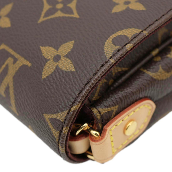 LOUIS VUITTON Favorite MM Monogram Canvas Shoulder Bag Brown