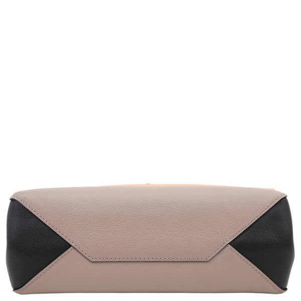 LOUIS VUITTON Lockme II BB Pebbled Leather Crossbody Bag Peach