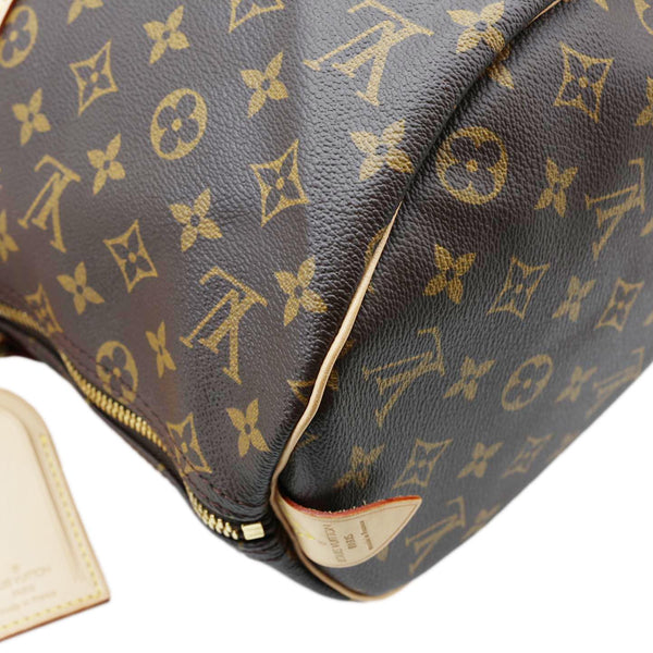 LOUIS VUITTON Keepall 45 Monogram Canvas Travel Bag Brown
