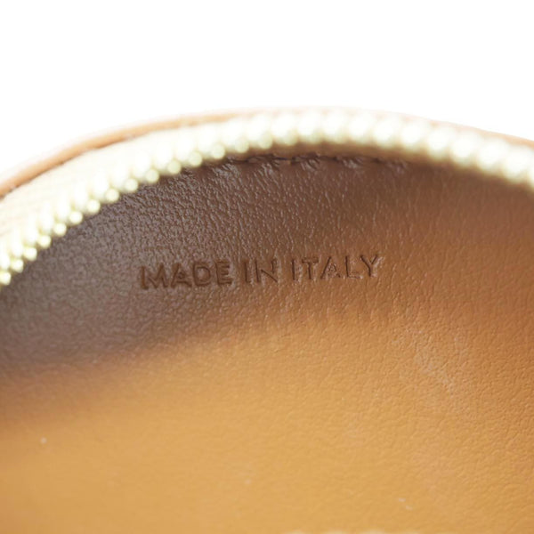 CELINE Triomphe Oval Calfskin Leather Crossbody Bag Tan