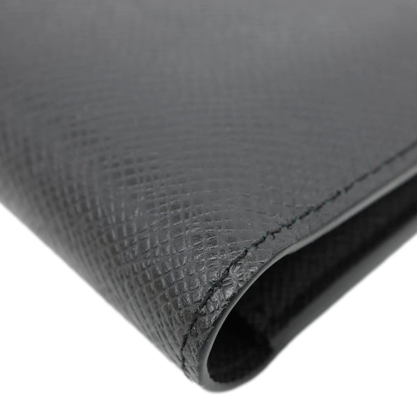LOUIS VUITTON Amerigo Taiga Leather Wallet Black