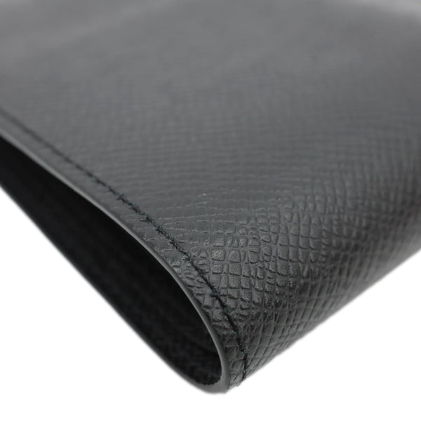 LOUIS VUITTON Amerigo Taiga Leather Wallet Black