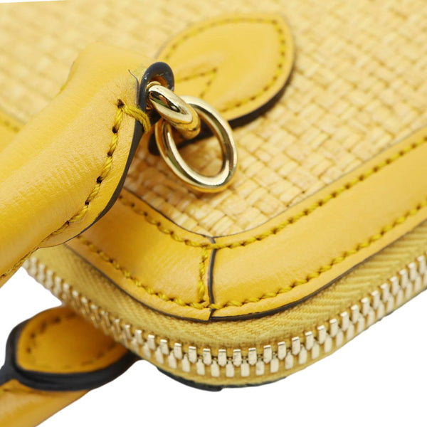GUCCI Horsebit 1955 Mini Leather Crossbody Bag Yellow 640716