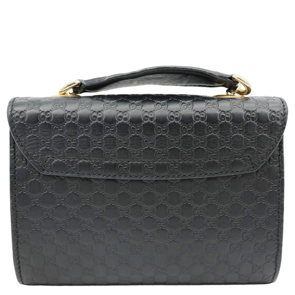 GUCCI Emily Mini GG Leather Chain Shoulder Bag Black 449636