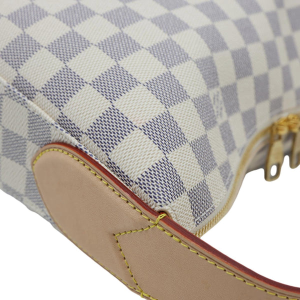 LOUIS VUITTON Slouchy PM Damier Azur Hobo Bag Rose Ballerine