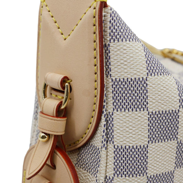 LOUIS VUITTON Slouchy PM Damier Azur Hobo Bag Rose Ballerine