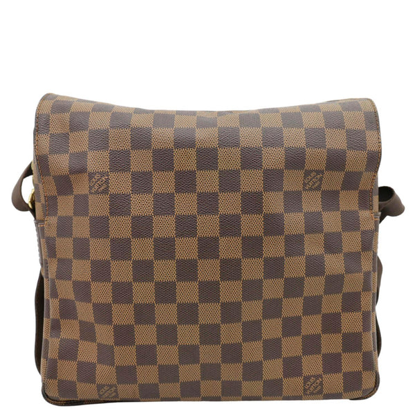 LOUIS VUITTON Naviglio Damier Ebene Messenger Bag Brown