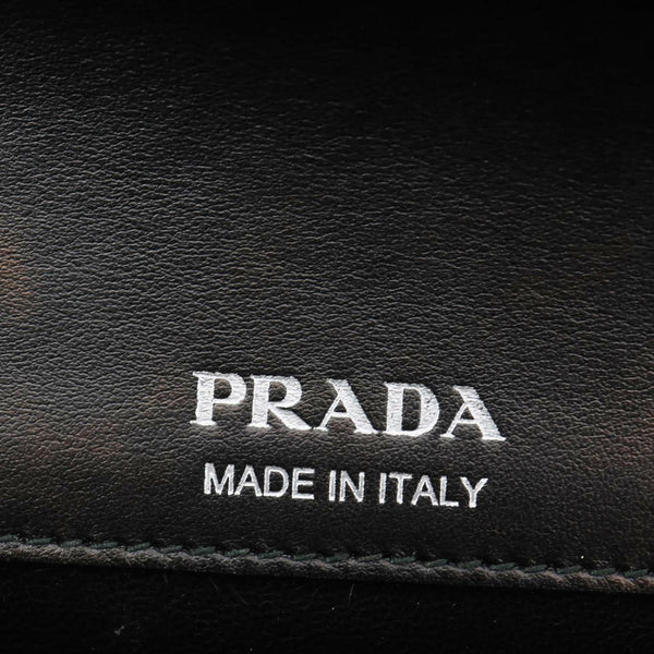 PRADA Sidonie Leather Crossbody Bag Black