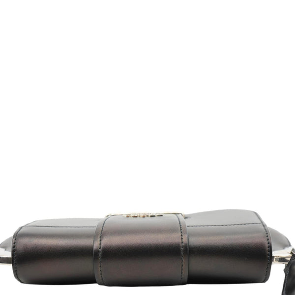 PRADA Sidonie Leather Crossbody Bag Black