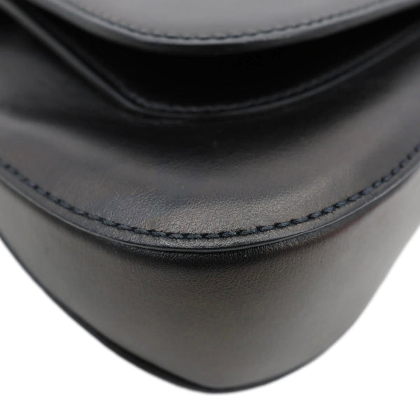 PRADA Sidonie Leather Crossbody Bag Black