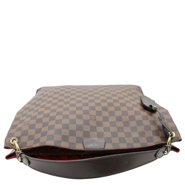 LOUIS VUITTON Graceful MM Damier Ebene Hobo Bag Brown