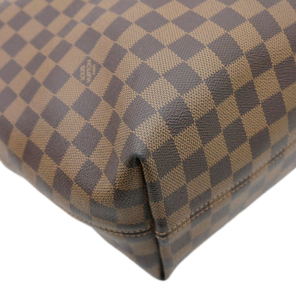 LOUIS VUITTON Graceful MM Damier Ebene Hobo Bag Brown