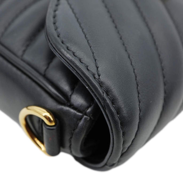 LOUIS VUITTON New Wave Multi Pochette Leather Chain Shoulder Bag Black