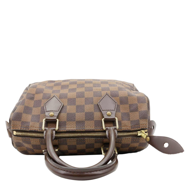 LOUIS VUITTON Speedy 25 Damier Ebene Satchel Bag Brown