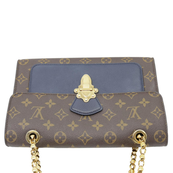 LOUIS VUITTON Victoire Monogram Canvas Crossbody Bag Blue