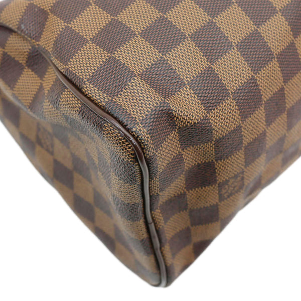 LOUIS VUITTON Speedy 25 Damier Ebene Satchel Bag Brown