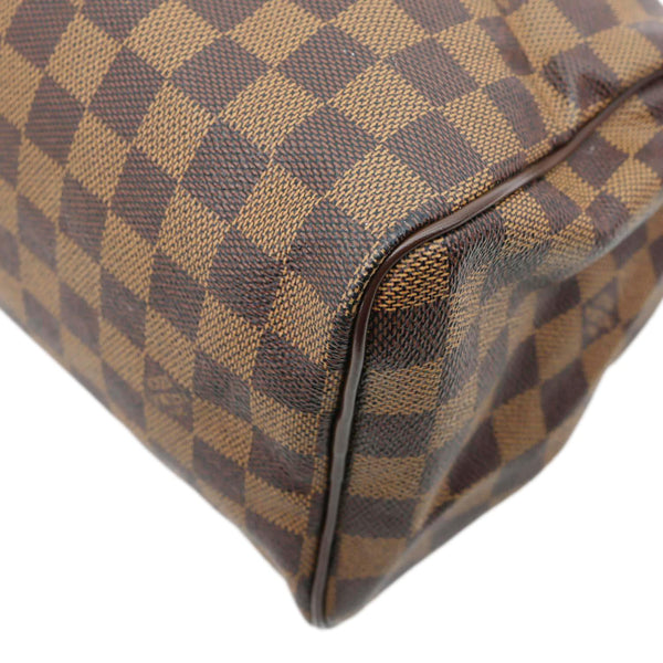 LOUIS VUITTON Speedy 25 Damier Ebene Satchel Bag Brown