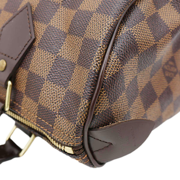 LOUIS VUITTON Speedy 25 Damier Ebene Satchel Bag Brown