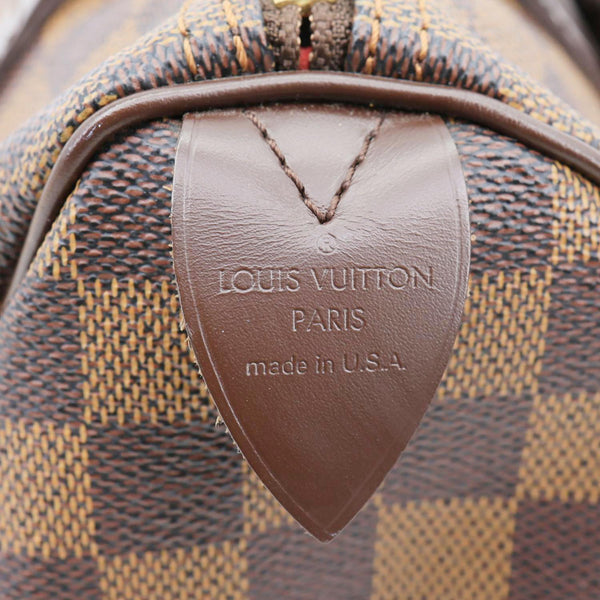 LOUIS VUITTON Speedy 25 Damier Ebene Satchel Bag Brown