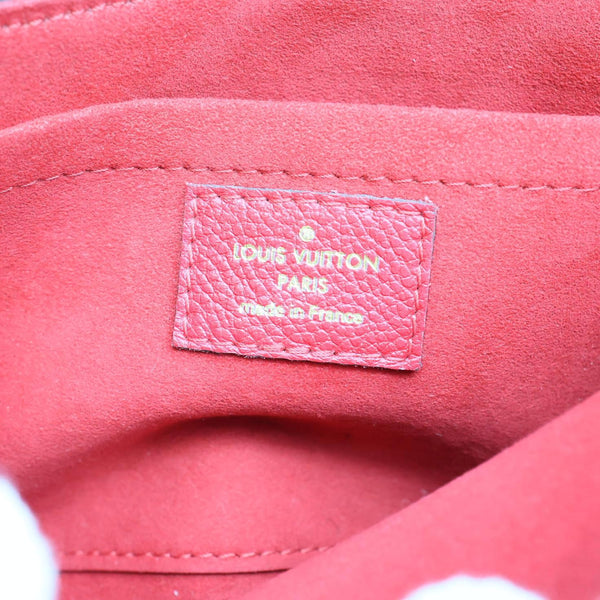 LOUIS VUITTON Vavin BB Monogram Empreinte Leather Shoulder Bag Red