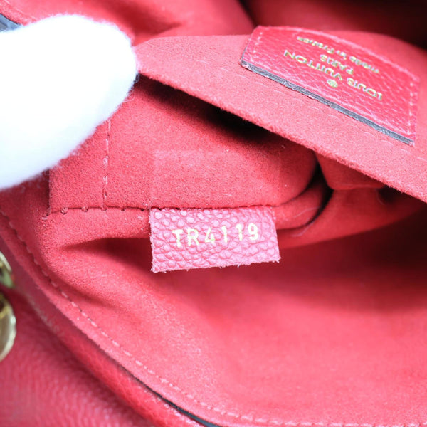 LOUIS VUITTON Vavin BB Monogram Empreinte Leather Shoulder Bag Red