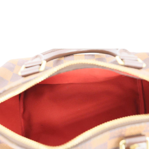 LOUIS VUITTON Speedy 25 Damier Ebene Satchel Bag Brown