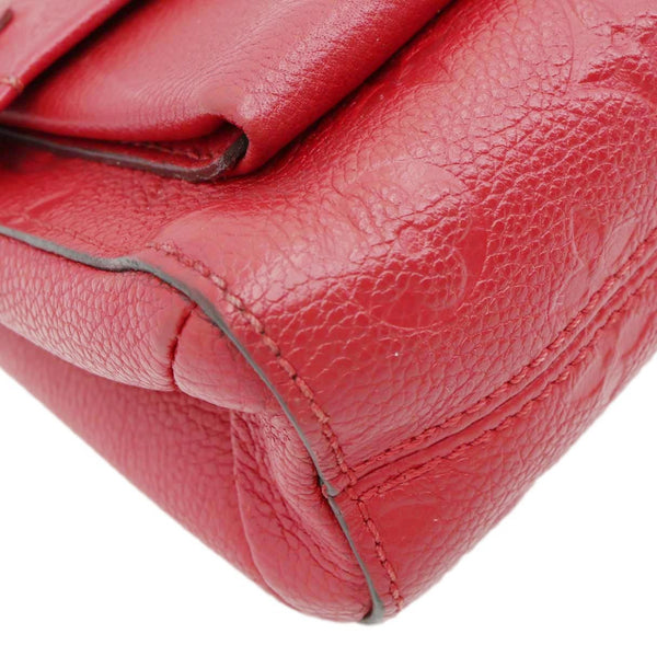 LOUIS VUITTON Vavin BB Monogram Empreinte Leather Shoulder Bag Red
