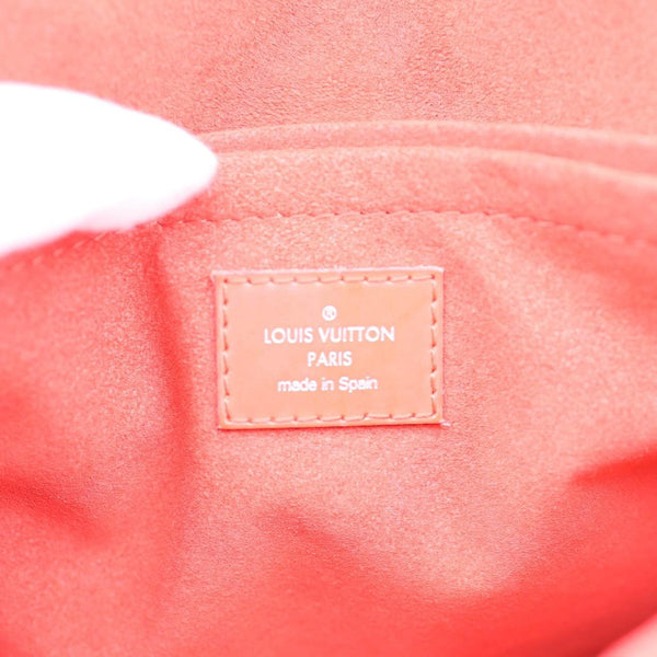 LOUIS VUITTON Saint Michel Monogram Epi Shoulder Bag Coquelicot