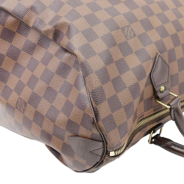 LOUIS VUITTON Speedy 35 Damier Ebene Satchel Bag Brown