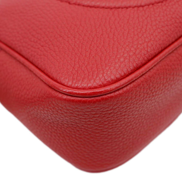 GUCCI Soho Disco Camera Leather Crossbody Bag Red 308364