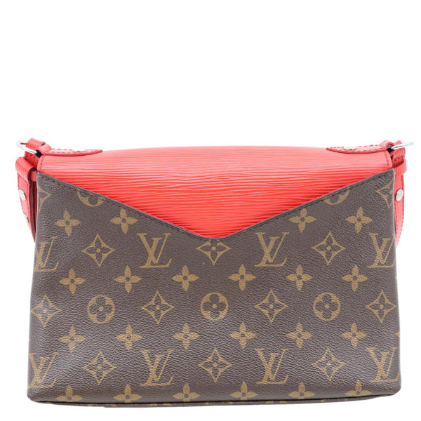 LOUIS VUITTON Saint Michel Monogram Epi Shoulder Bag Coquelicot