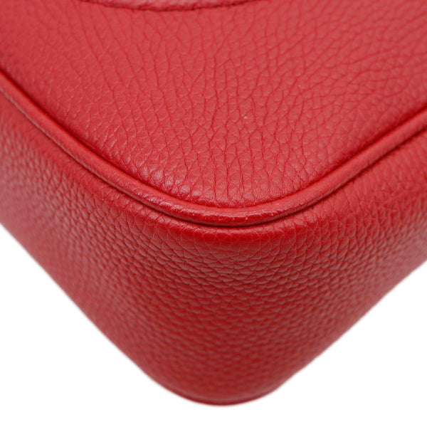 GUCCI Soho Disco Camera Leather Crossbody Bag Red 308364