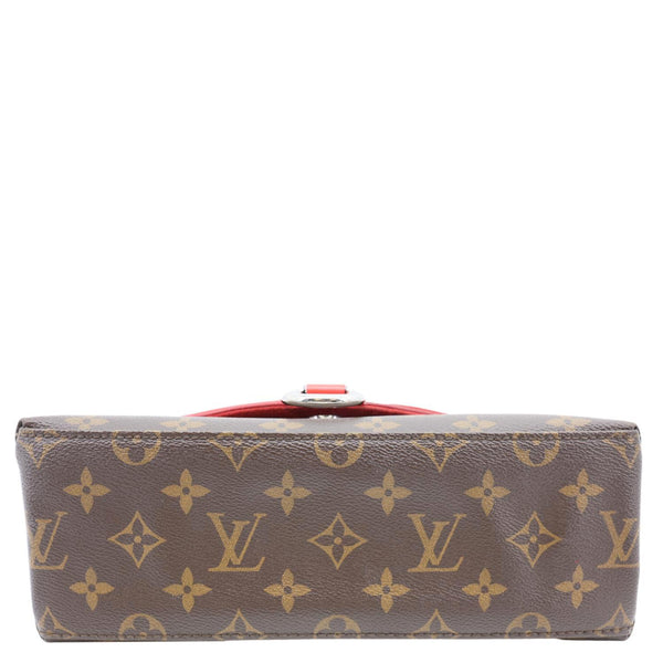 LOUIS VUITTON Saint Michel Monogram Epi Shoulder Bag Coquelicot