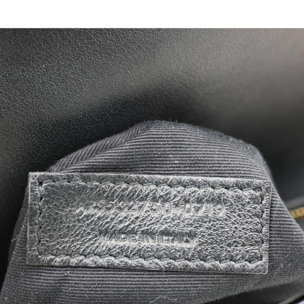 YVES SAINT LAURENT Cassandre Envelope Leopard Print Leather Chain Wallet Bag Gold