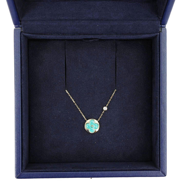 LOUIS VUITTON Color Blossom BB Gold Sun Pendant Amazonite and Diamond