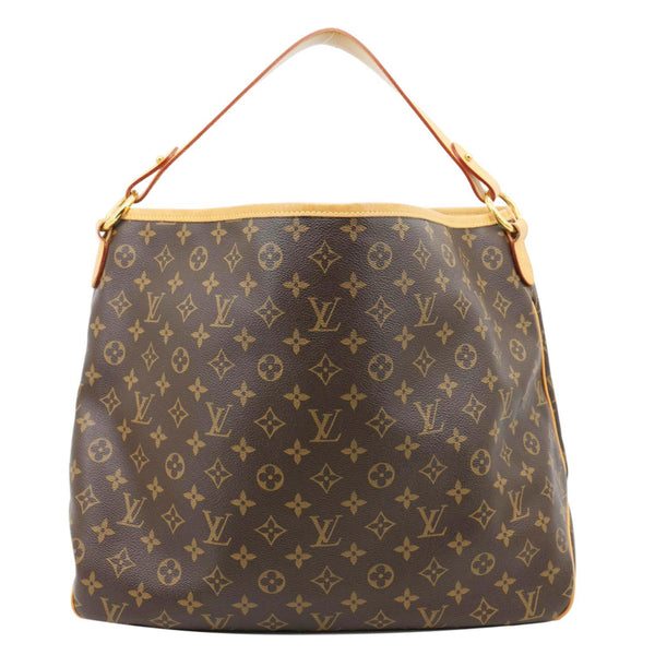 LOUIS VUITTON Delightful MM Monogram Canvas Hobo Bag Brown