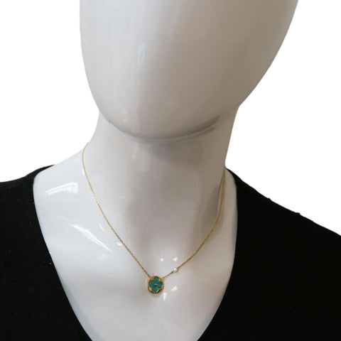 LOUIS VUITTON Color Blossom BB Gold Sun Pendant Amazonite and Diamond