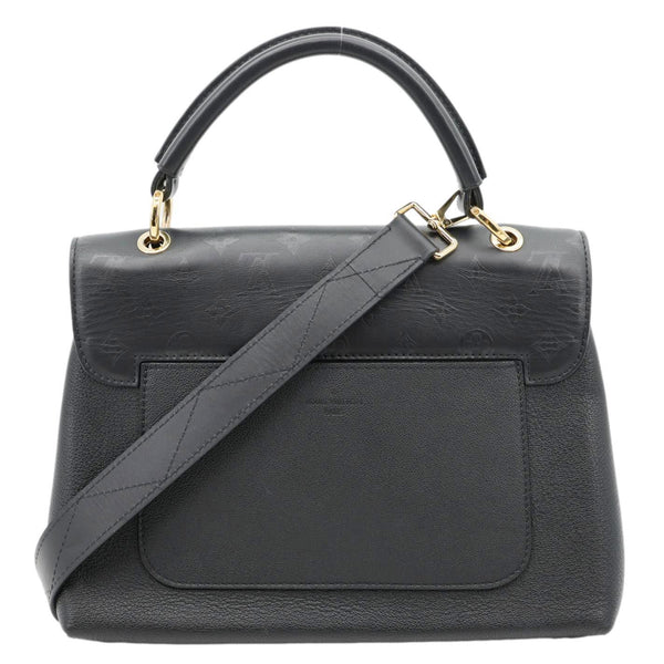 LOUIS VUITTON Very One Handle Monogram Leather Shoulder Bag Black