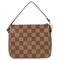 LOUIS VUITTON Trousse Makeup Damier Ebene Pochette Clutch Brown