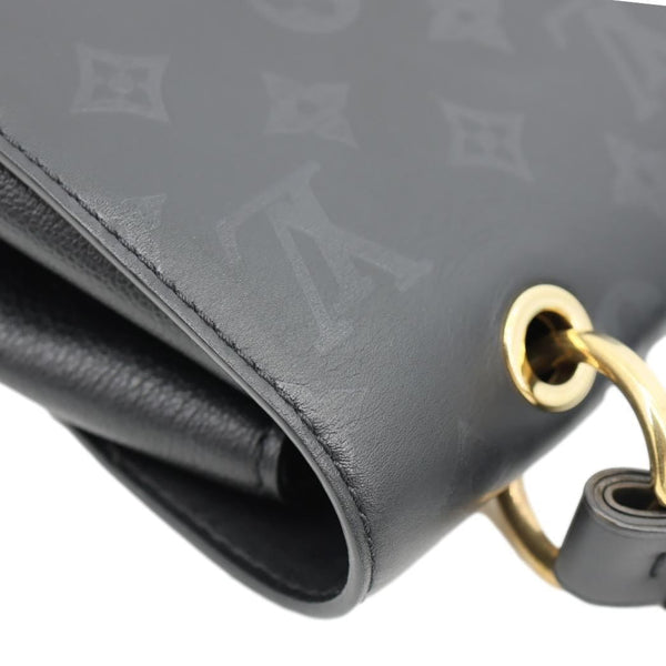 LOUIS VUITTON Very One Handle Monogram Leather Shoulder Bag Black