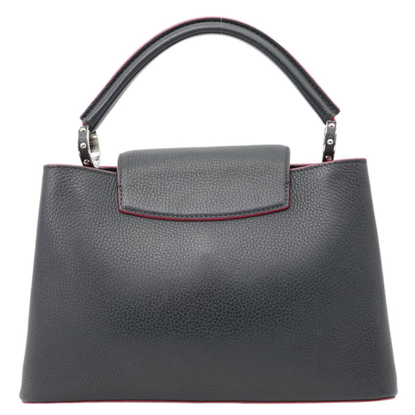 LOUIS VUITTON Capucines PM Taurillon Leather Shoulder Bag Black