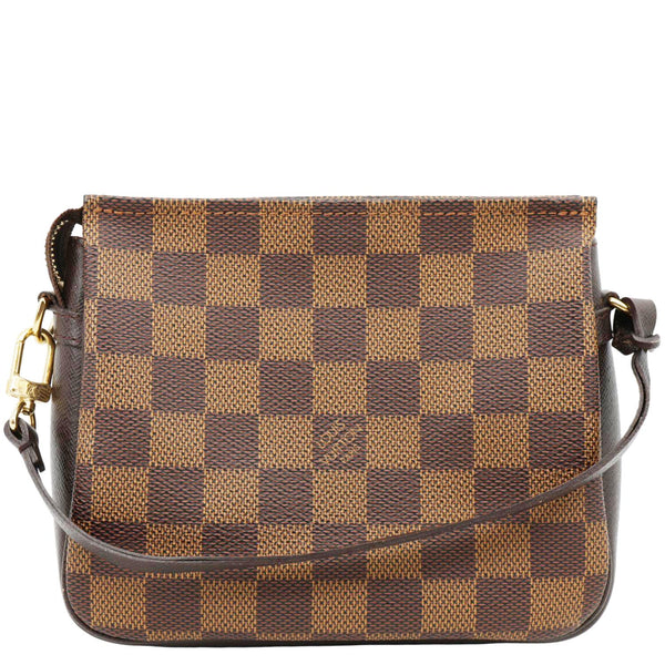 LOUIS VUITTON Trousse Makeup Damier Ebene Pochette Clutch Brown